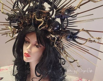MEDUSA headpiece,  snake, fantasy Headpiece