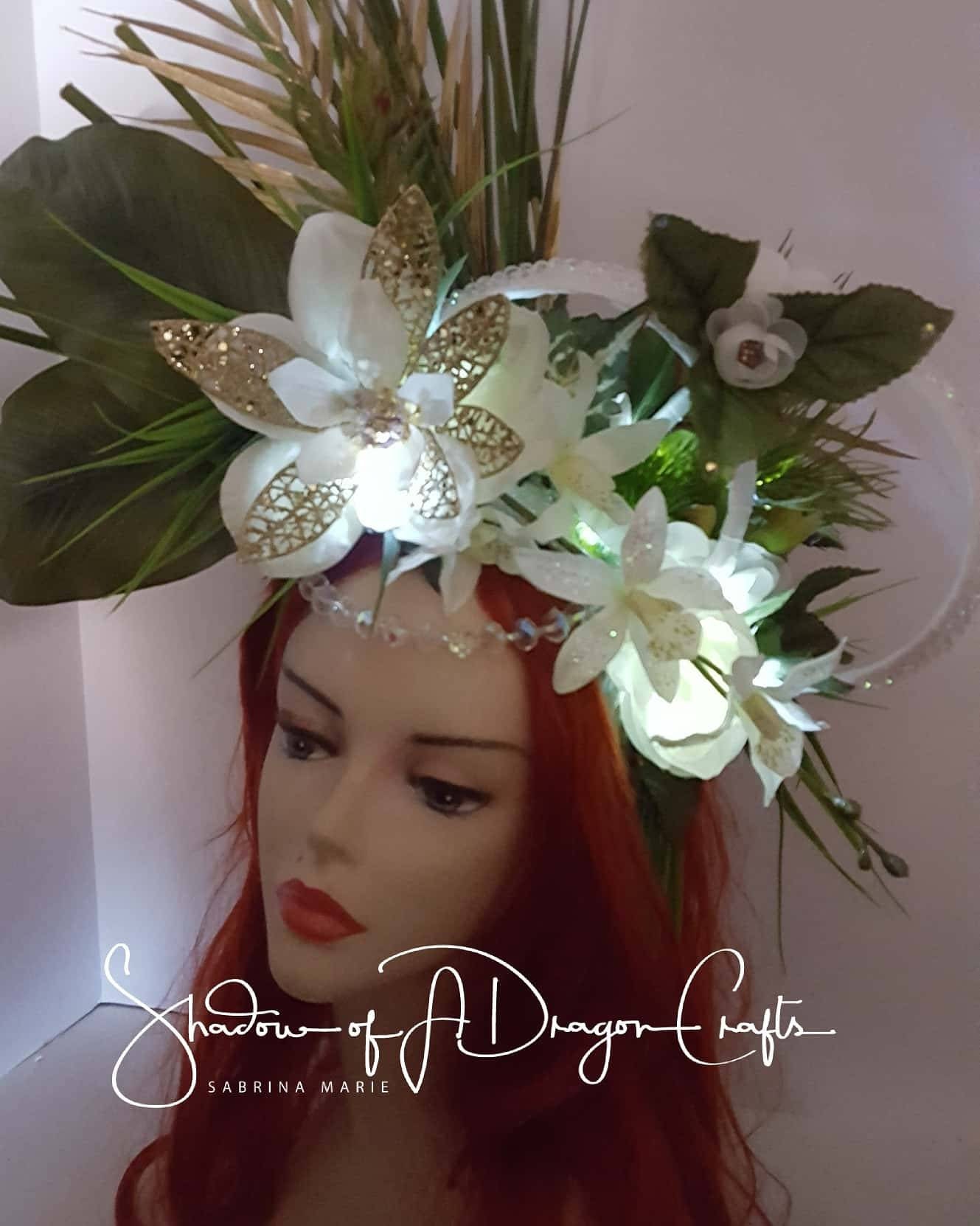 Hawaiian headpiece tropical headdress fantasy fascinator Etsy