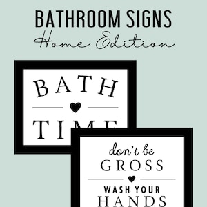 Bathroom Decor, Bathroom Signs for HOME, Farmhouse Style, Funny Bathroom Signs, Guest Room Bath, Powder Room, Bed and Breakfast Room Decor