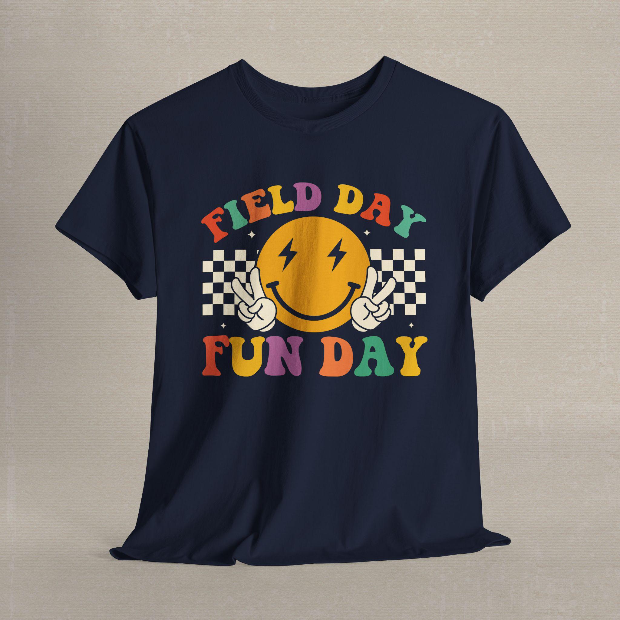 Field Day Fun Day Tee, Retro Design School Event Shirt, Teacher 