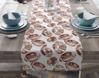 Football Table Runner, Game Day Decor, Football Birthday Party, Football Coach Gift, Fall Home Decor, Touchdown, Halftime Show, Team Decor