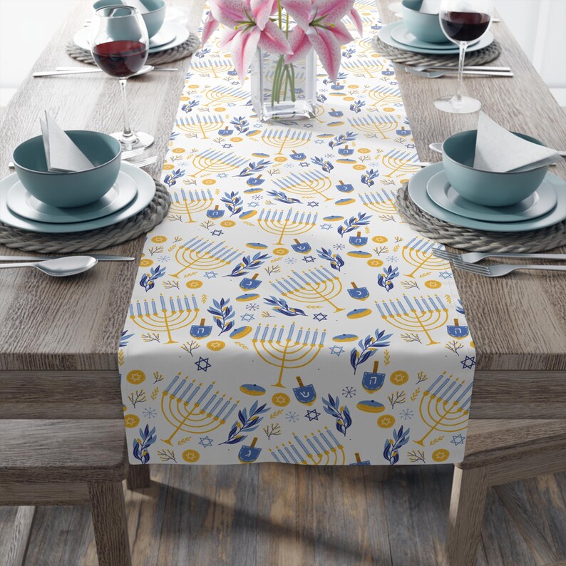 Hanukkah Table Runner - Thumbnail 4