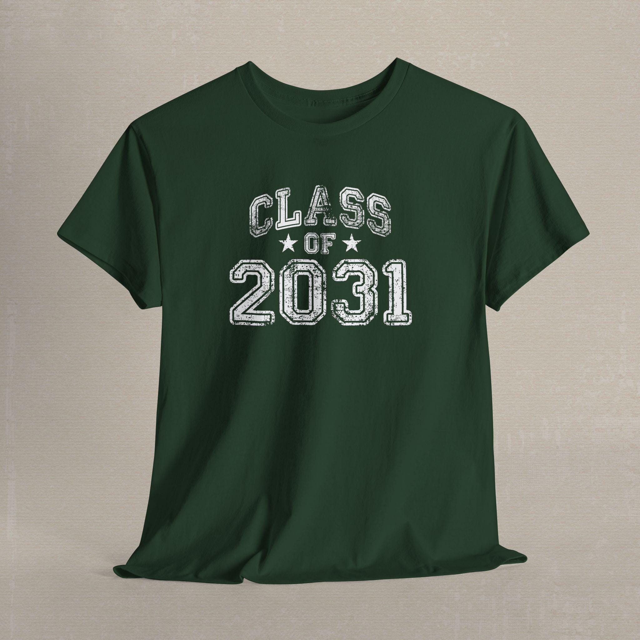 Class of 2031 Tee, Unisex Graduation Shirt, Graduate Tee, Class