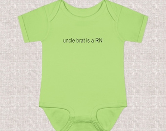 Body niemowlęce Brat na zamówienie, limonkowo-zielona koszulka z tekstem piosenki, prezent dla modnej mamy, na baby shower lub na narodziny dziecka, popularna muzyka, prezent na Dzień Matki