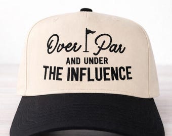 Embroidered Golf Trucker Cap | Over Par Under Influence Design