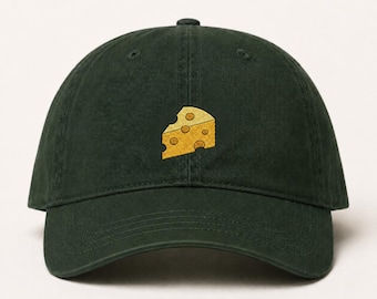 Cheesehead Hat | Embroidered Cheese Dad Hat | Green Bay Wisconsin Baseball Cap | Minimalist Football Fan Hat | Tailgate Hat | Midwest Gift