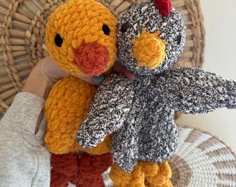 Crochet Chick Lovey: Handmade Baby Blanket Yarn Snuggler