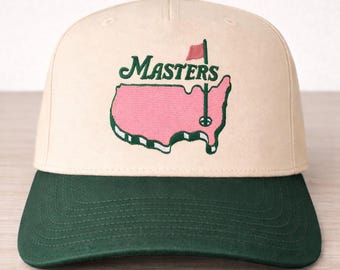 Pink Masters Golf Inspired Embroidered Hat | Augusta Inspired Golf Hat | Golf Lover Gift | Girls Golf Hat | Embroidered Golf Cap