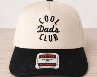 Cool Dads Club Hat, Embroidered Dad Trucker Hat, Trendy Dad Cap, Father’s Day Gift, New Dad Gift, Neutral Snapback Hat