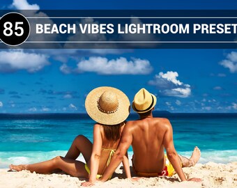 85 Beach Vibes Lightroom Presets, Film Inspired (Digital Download)