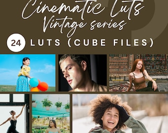 Paquete de LUTs cinematográficos vintage / Ajustes preestablecidos de gradación de color de película
