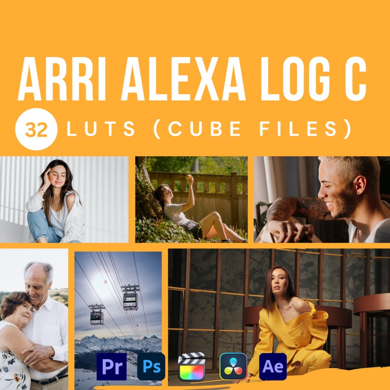 Arri Alexa Log C Luts Luts Pack for Video Footage Shot in Arri Alexa