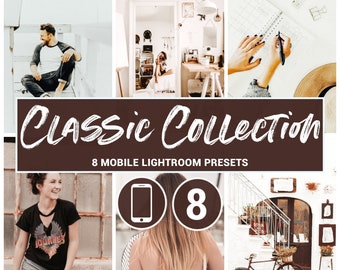 Classic Mobile Lightroom Presets: Portrait, Lifestyle, Retro (8 DNG)