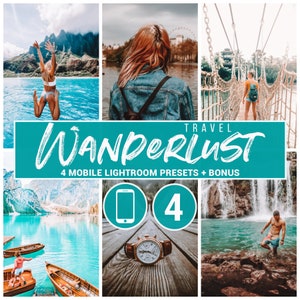 Wanderlust mobile Lightroom presets Wanderlust presets Blogger presets Travel presets Outdoor presets Instagram presets Travel blogger