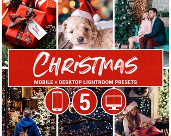 Christmas Lightroom Presets: Mobile & Desktop, Festive Holiday Filters