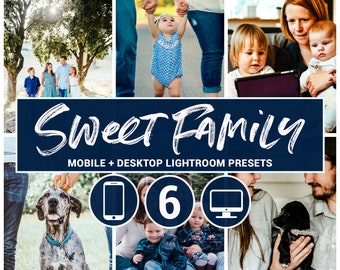 Family mobile Lightroom presets Family desktop presets Family presets Blogger presets Mobile presets Warm presets Bright airy presets