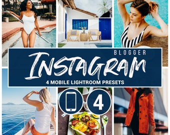 Mobile Lightroom Presets: Instagram Blogger, Travel Filter (DNG)