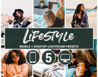 Lifestyle Lightroom Presets: Mobile & Desktop, Blogger, Travel