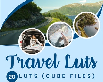 Travel Video LUTs, Nature & Vlog Presets (20 .cube files)