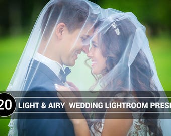 Light & Airy Wedding Lightroom Presets, Rustic Film (Digital Download)
