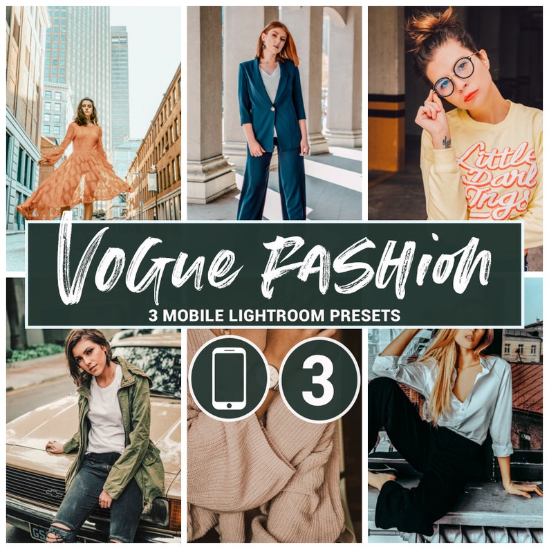 Mobile Lightroom Preset Vogue Presets Fashion Presets Fashion Etsy