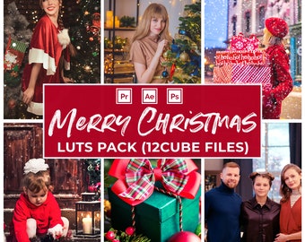 Christmas LUTs | Winter Video Editing Presets (12 .cube files)