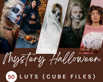 Halloween Video LUTs Bundle, Professional Color Grading Presets (Cube Files)