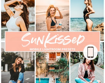 Sun Kissed Lightroom Presets: Mobile, Bright, Warm (DNG)