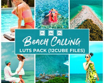 Beach LUTs, Bright Sea & Ocean Presets (12 .cube Dateien)