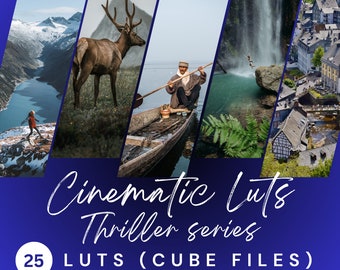 Thriller Cinematic LUTs | Video & Photo Effects (25 .cube)