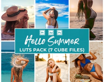 Bright Summer Video LUTs (7 .cube Files) – Premiere Pro, Final Cut Pro