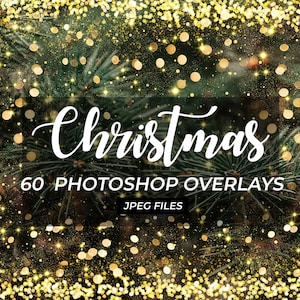 Christmas overlays Photoshop overlays Photo overlays Bokeh overlays Confetti overlay Christmas bokeh Golden light overlay Gold bokeh overlay