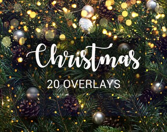 Christmas overlays Photoshop overlays Photo overlays Bokeh overlays Confetti overlay Christmas bokeh Golden light overlay Gold bokeh overlay
