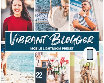 Vibrant Blogger Lightroom Presets for Mobile (DNG)