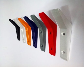 Moderne Aluminium Garderobe Wandhaken: Dekorativer Metall Kleiderbügel