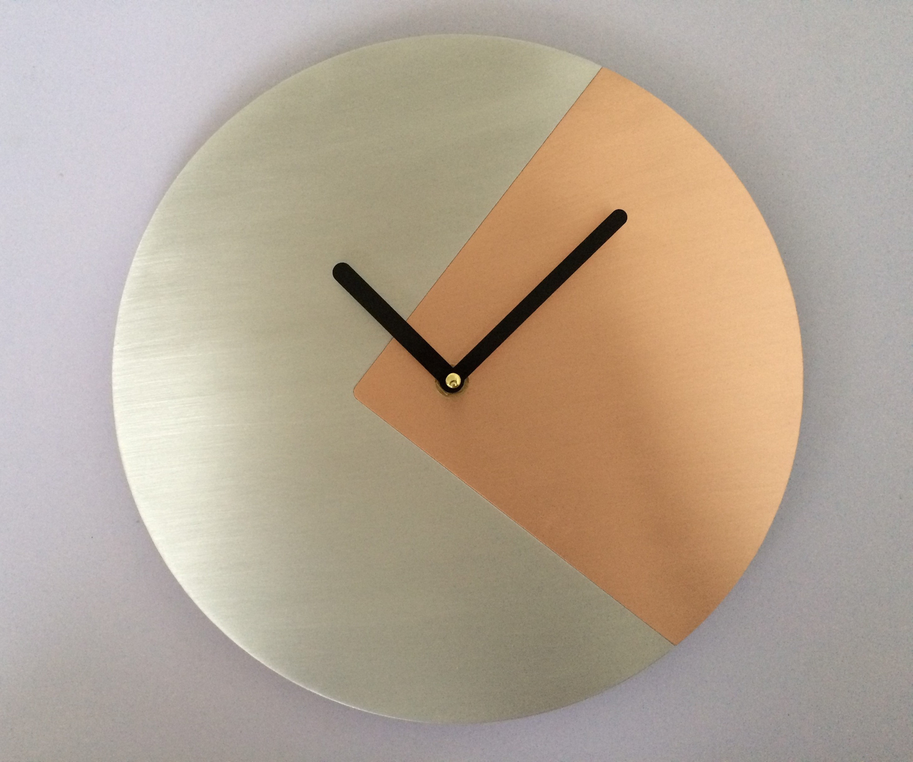 Wall Clock Minimalist Copper Wall Clock Handmade Modern Decor Etsy