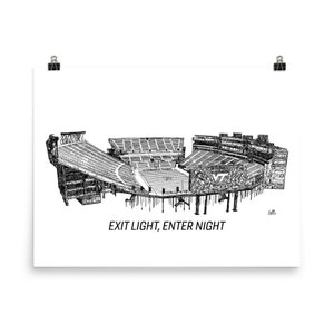 Virginia Tech Lane Stadium Poster
