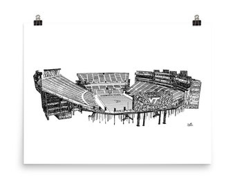 Virginia Tech Football Lane Stadium Poster