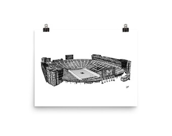 University of Michigan - Michigan Stadium Poster