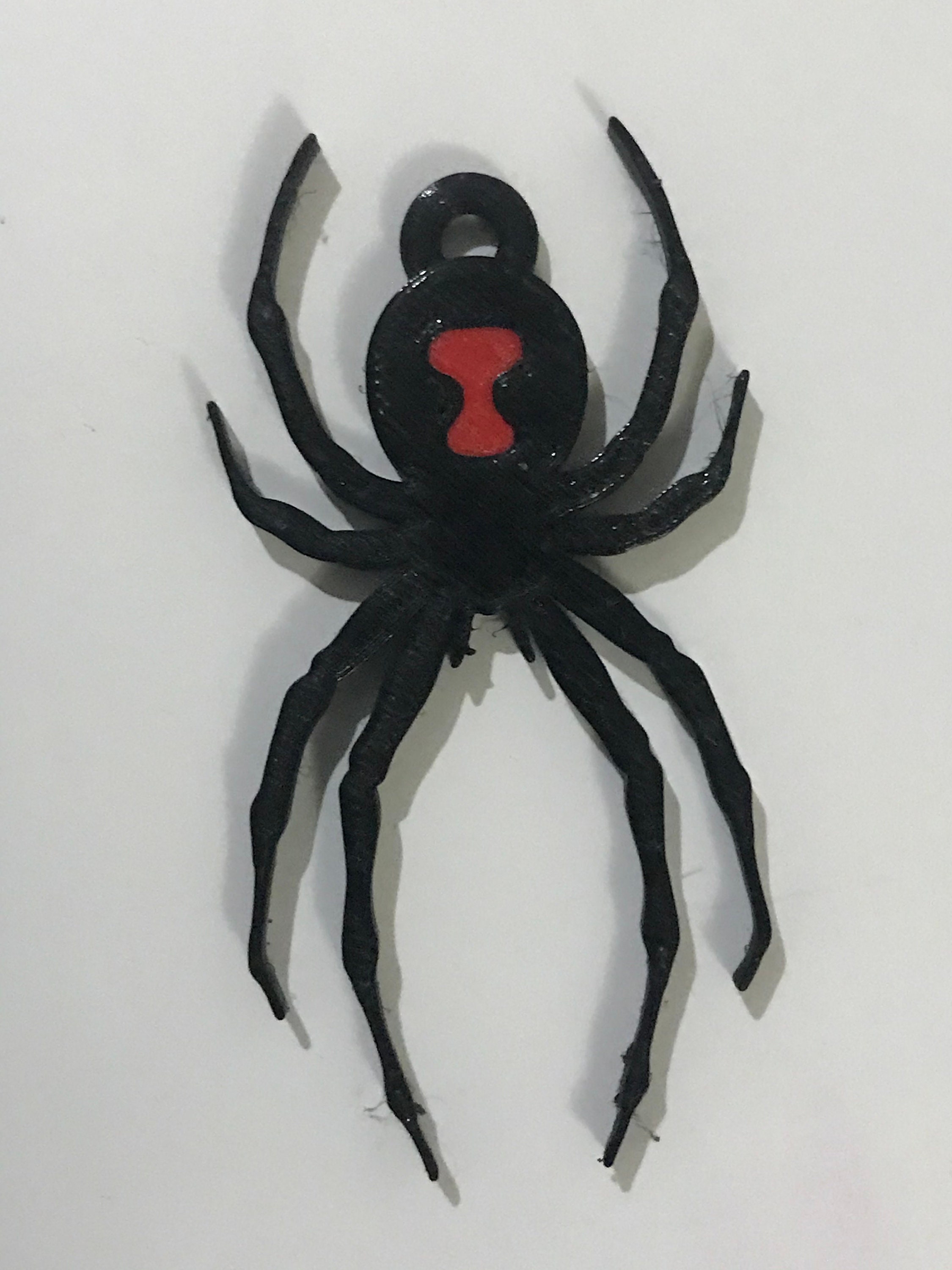 Zoek machine optimalisatie organiseren Positief 3D-geprinte zwarte weduwe Spider Halloween sleutelhanger | Etsy
