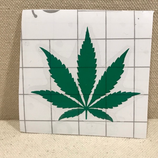Marijuana Pot leaf Vinyl Decal 420