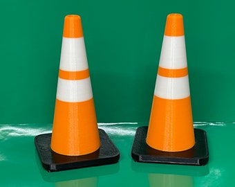 3D Printed Road Work Traffic Construction Cones