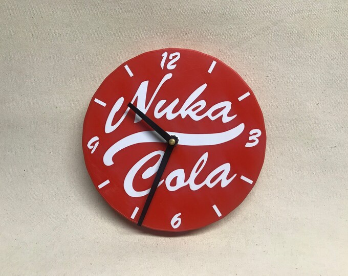 3D Printed Fallout 76 Nuka Cola Clock Wall Art Etsy
