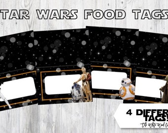 Star Wars Party Star Wars Party Printables Star Wars Party Decorations Star Wars Party Supplies Star Wars Food Labels