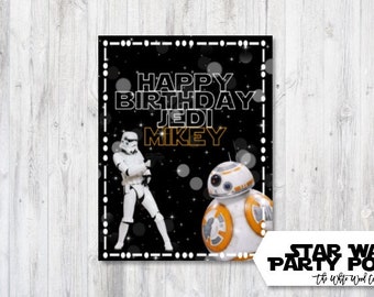 Star Wars Birthday Poster Star Wars Birthday Star Wars Birthday Sign Star Wars Birthday Party Star Wars Birthday Instant Download