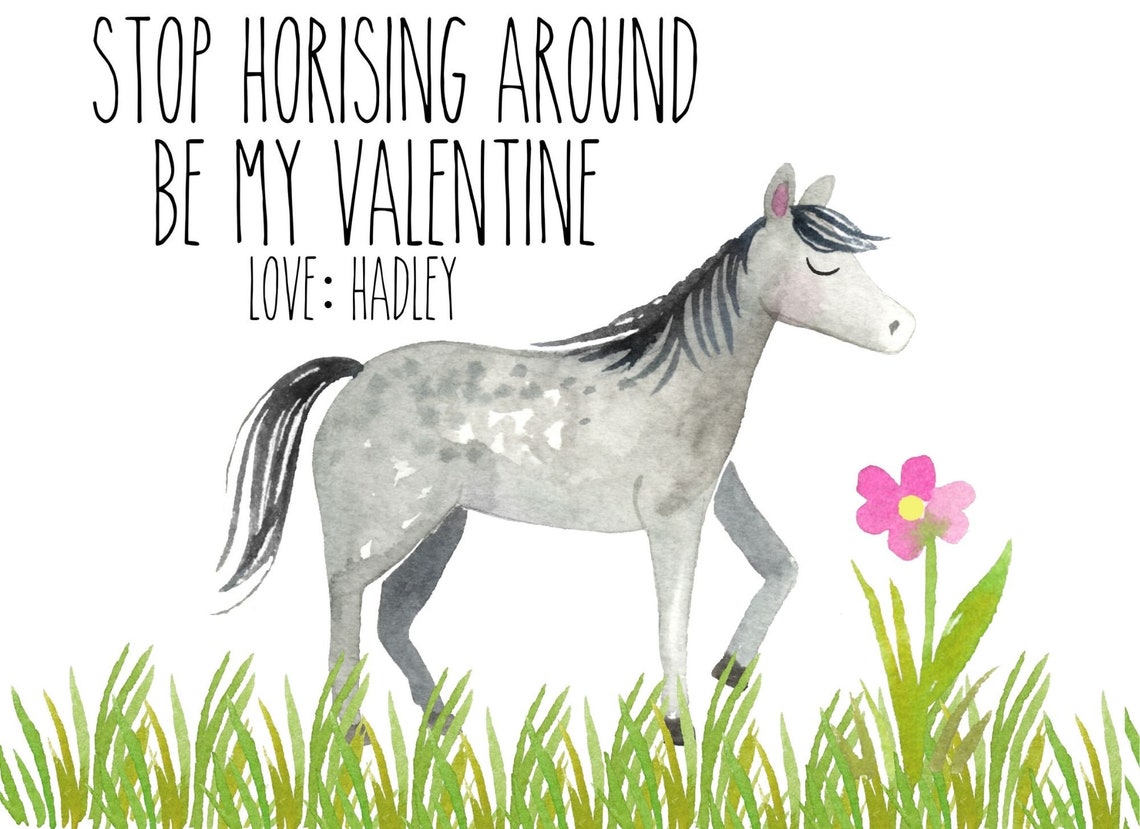 Free Printable Horse Valentine Cards