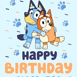 Carte D'anniversaire Bluey - France