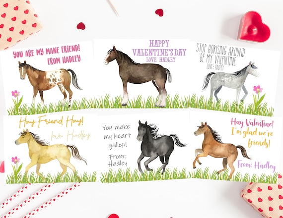 horse-valentines-horse-valentine-cards-horse-valentines-for-etsy