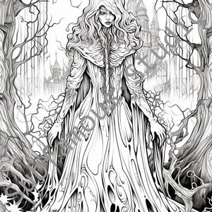 Nightmare 6 Coloring Pages - Set of 5 (Digital Download)