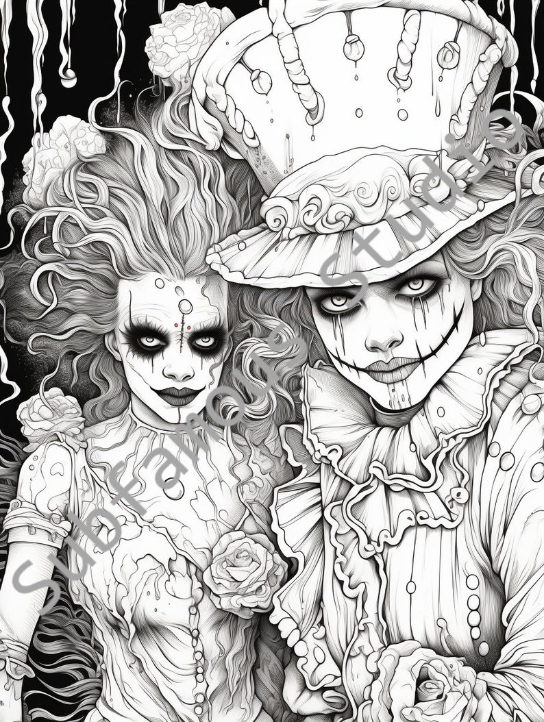 Nightmare 8 Coloring Pages - Set of 5 (digital Download) - Etsy